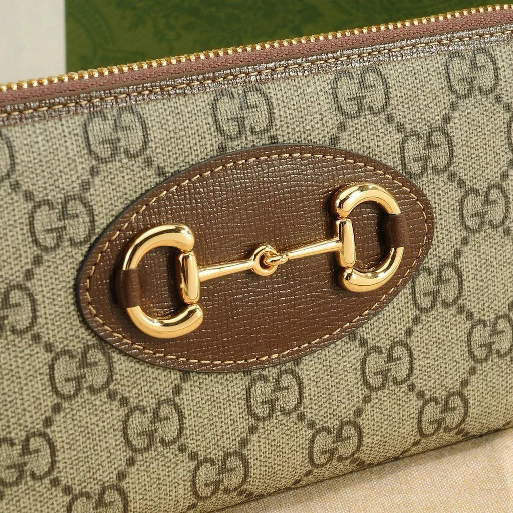 Gucci Horsebit 1955 GG Supreme Zip-around Wallet.